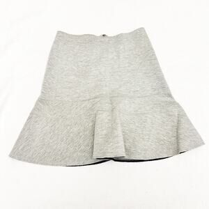 J. Crew Heather Gray Flare Mini Skirt Size XXS Mint Condition